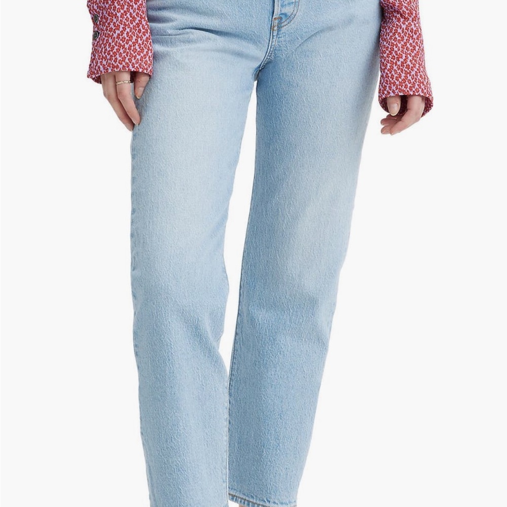 Levi's Light Blue Wedgie Straight Jeans